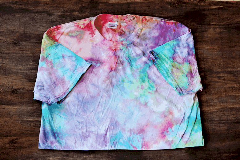 Ice Tie Dye - Easy Instructions to Tie Dye with Ice - AB Crafty