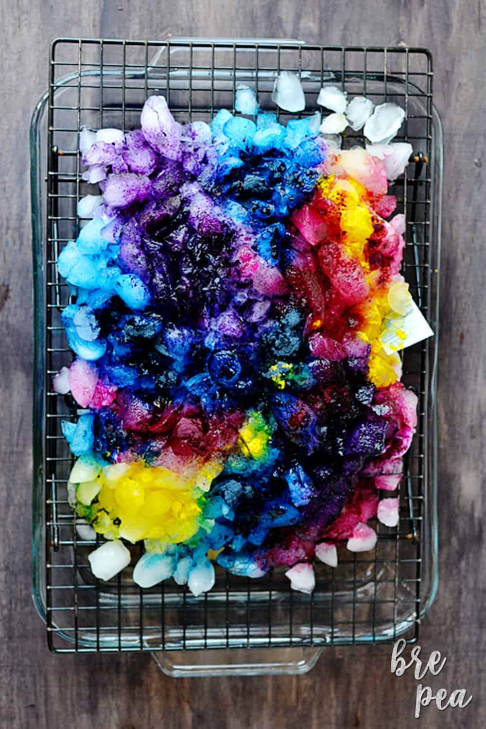 ice cube dyeing