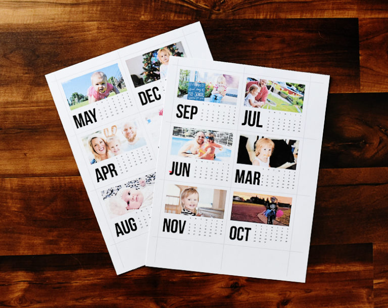Last Minute Mother's or Father's Day DIY Gift Mini Photo Calendar