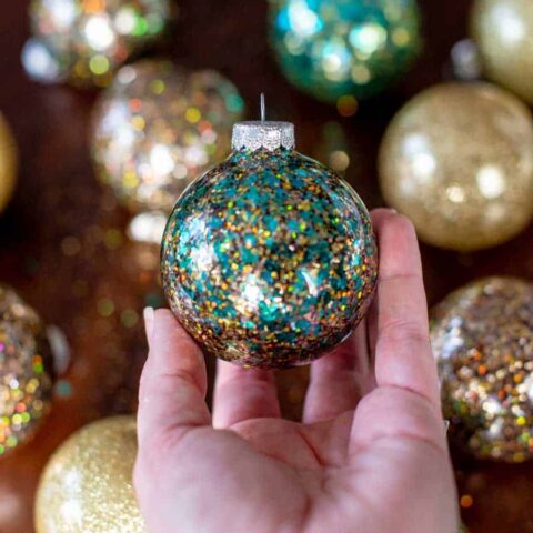 How to Make Polycrylic Glitter Ornaments | Bre Pea