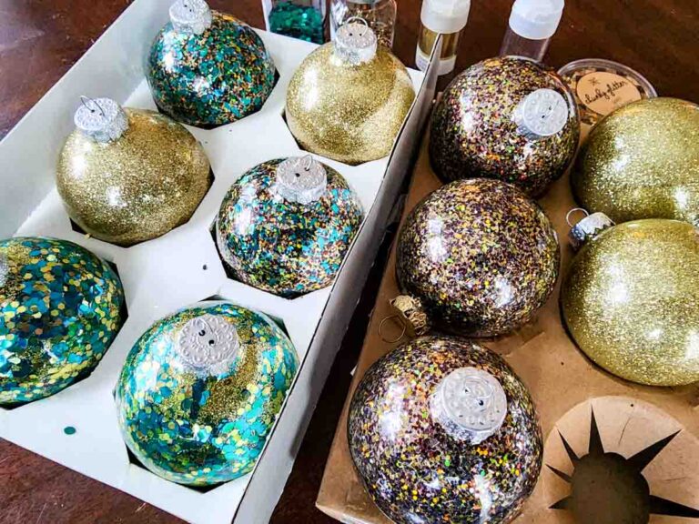 How to Make Polycrylic Glitter Ornaments | Bre Pea